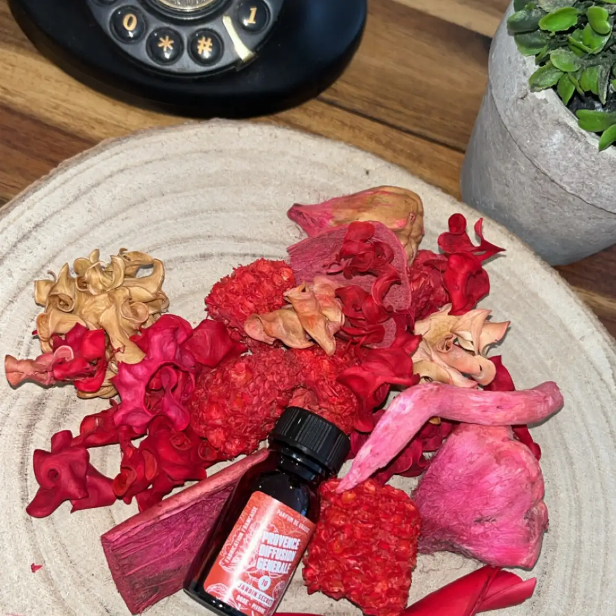 Pot pourri rose pivoine